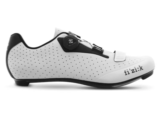 1 paar Fietsschoenen maat 42 Fizik , R4 BOA MAN, Zwart/Wit
